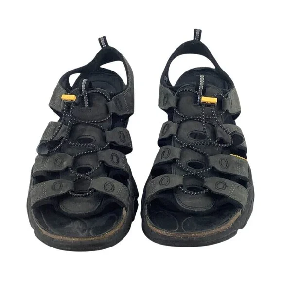 Keen | Shoes | Keen Mens Black Leather Outdoor Sandals Size  display picture 2
